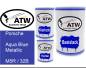 Preview: Porsche, Aqua Blue Metallic, M5R / 32B: 500ml Lackdose + 500ml Klarlack + 250ml Härter - Set, von ATW Autoteile West.